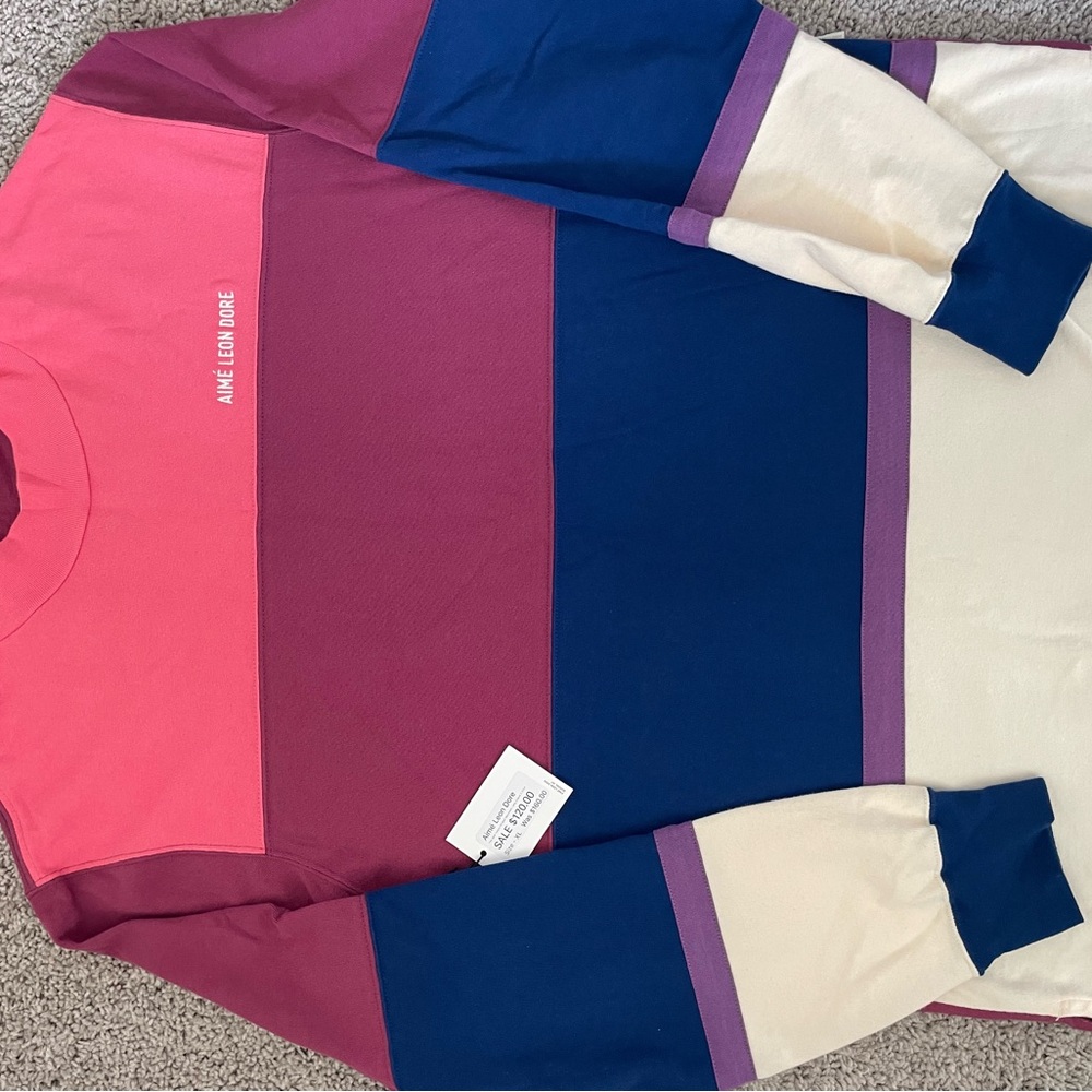 Aime Leon Dore Pink and Blue Shirt